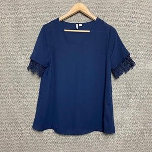 EST 1946 Women's Navy Blue Blouse Top XS